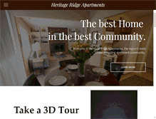 Tablet Screenshot of heritageridgeapartments.com